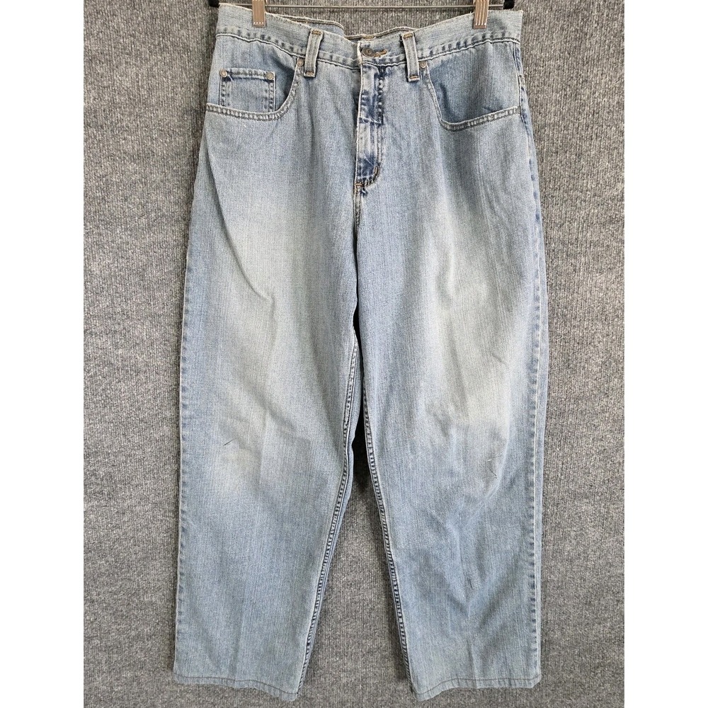 Vintage Anchor Blue Jeans Men 34x34 Blue Denim Beyond Baggy Skater Loose 90s Y2K